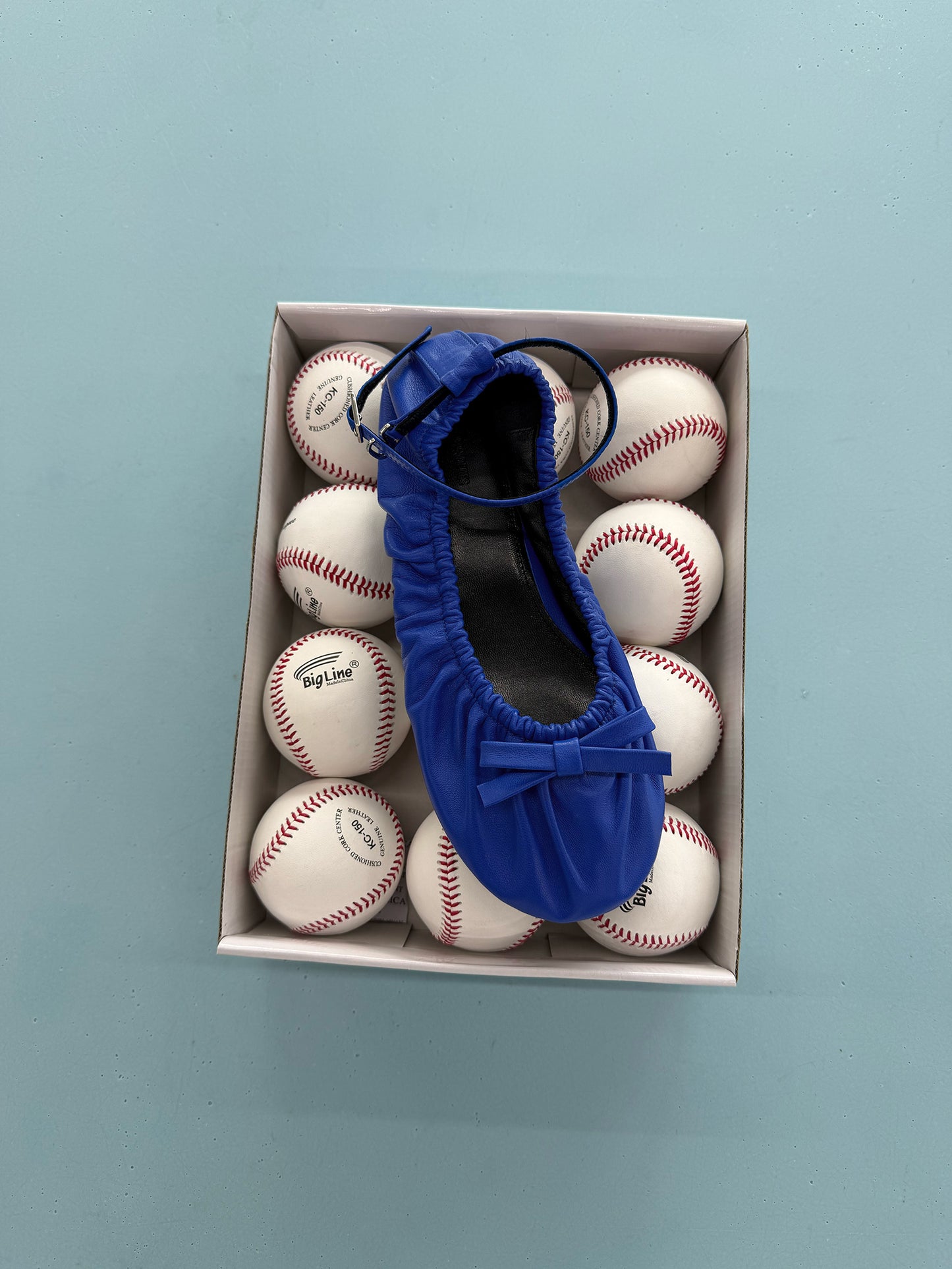 Bow Ballerina Flats - Renaissance Blue