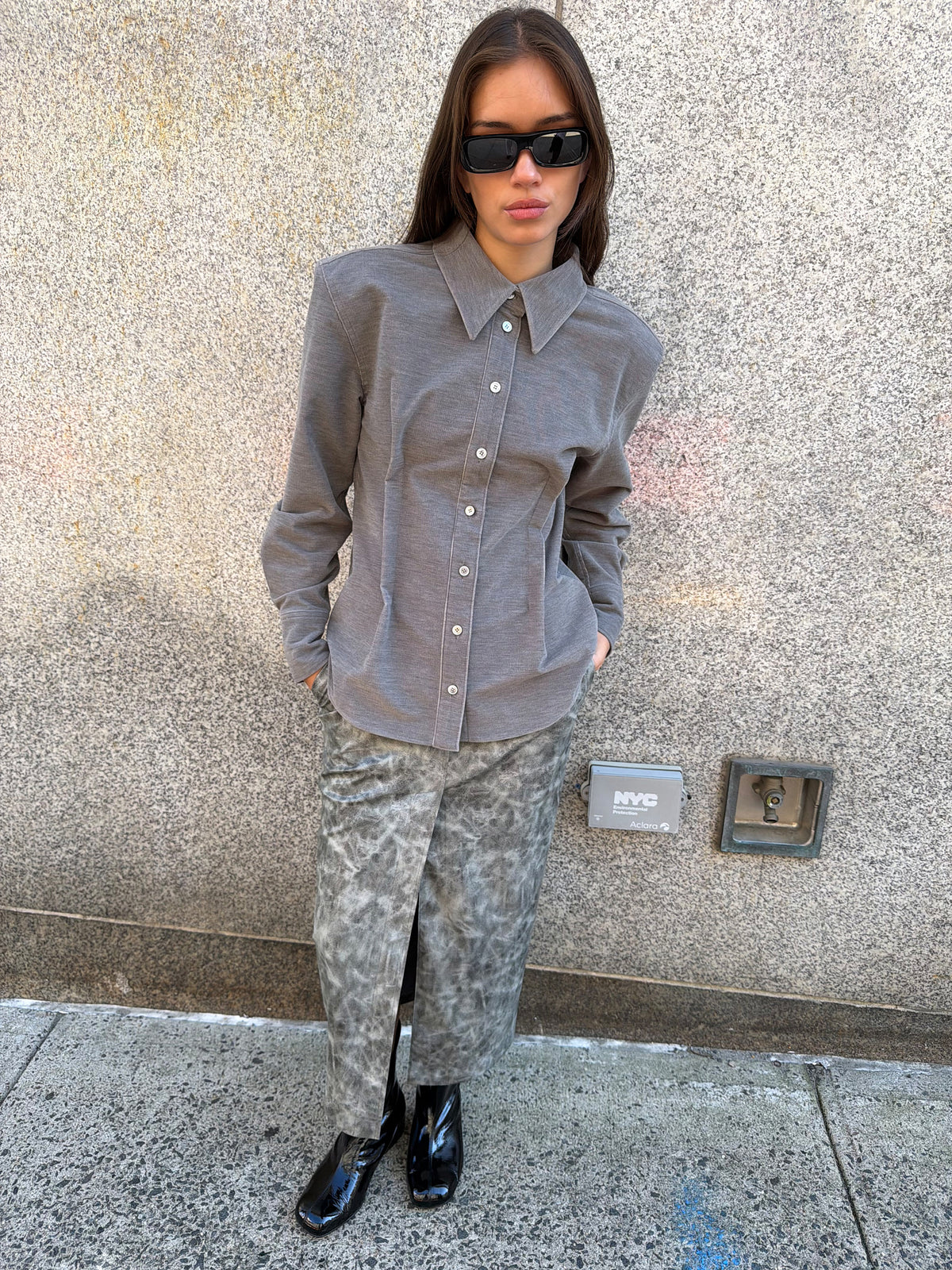 Corduroy Power Shirt - Grey and Gray
