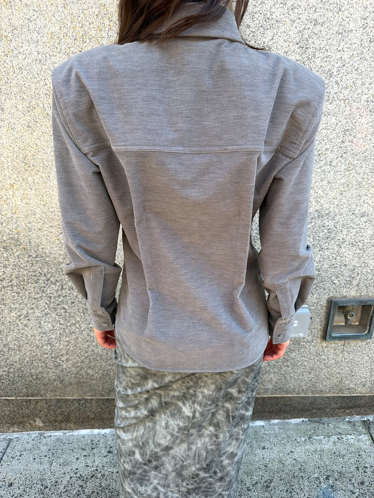 Corduroy Power Shirt - Grey and Gray