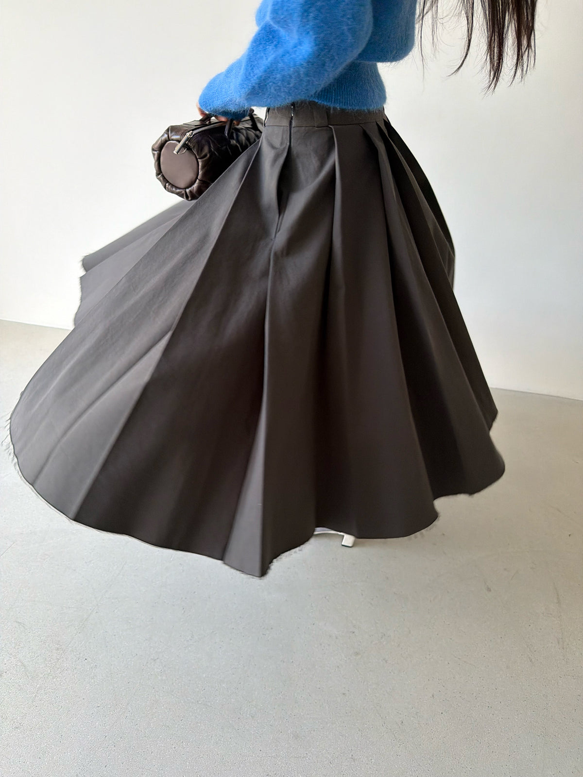PAPEL SKIRT - DIM GREY