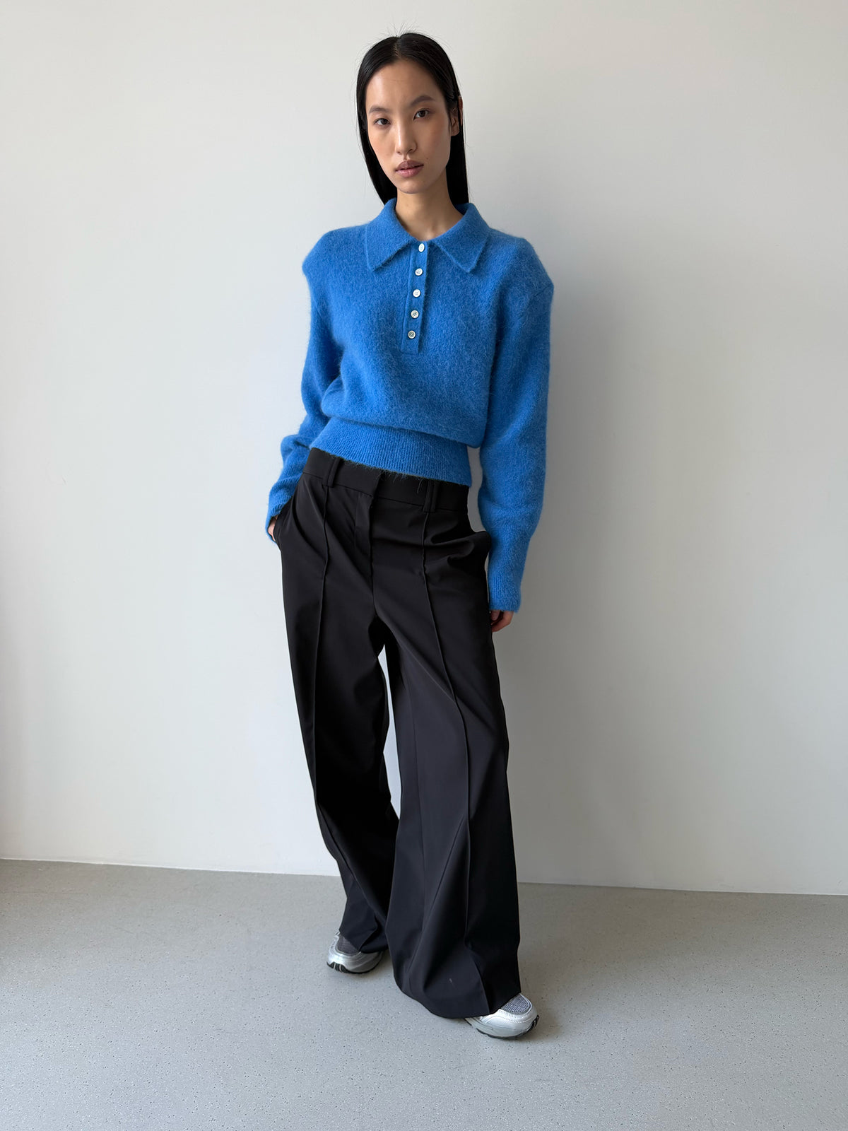 Gala Straight Trouser - Lux Black