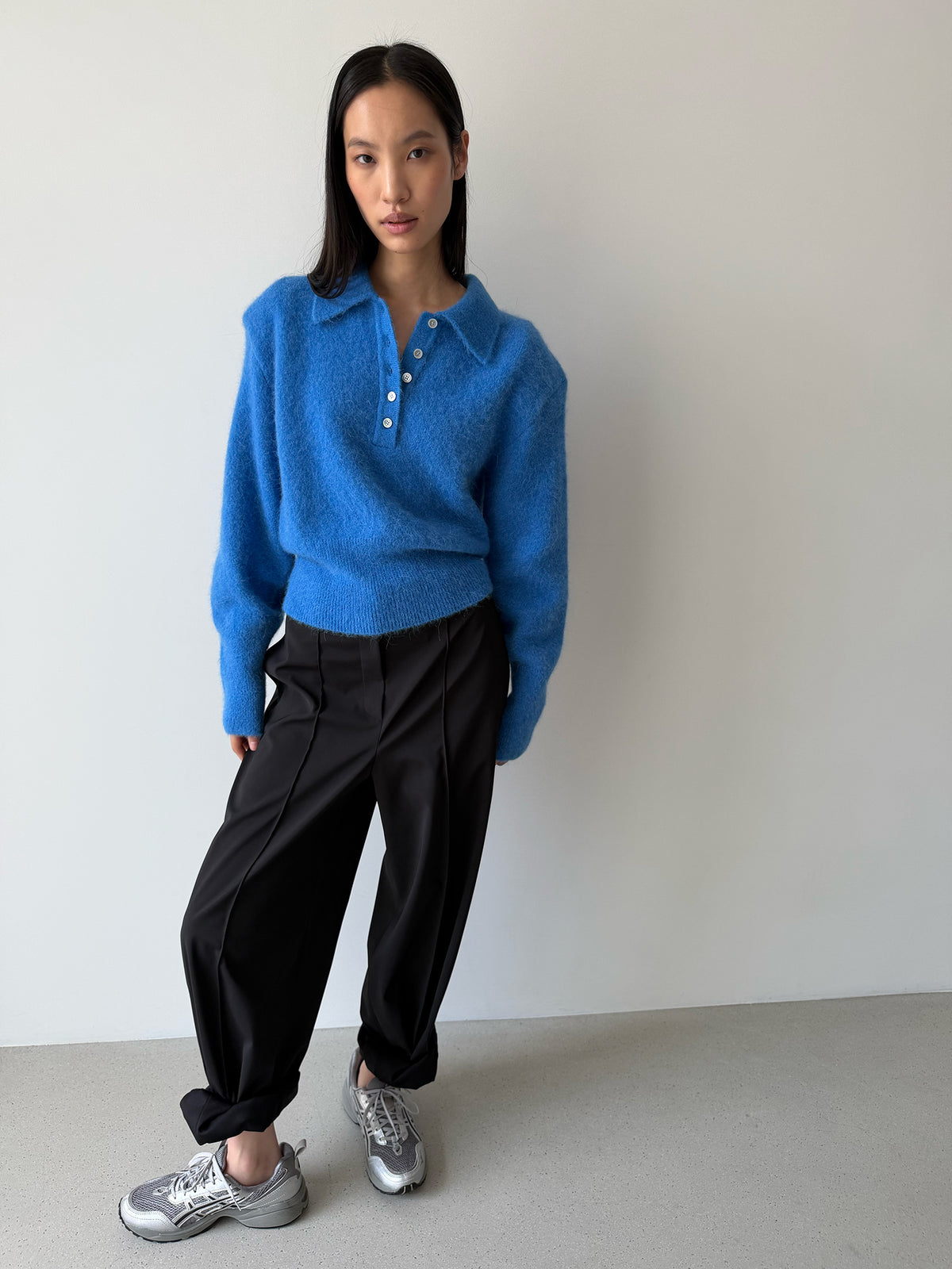 Gala Straight Trouser - Lux Black