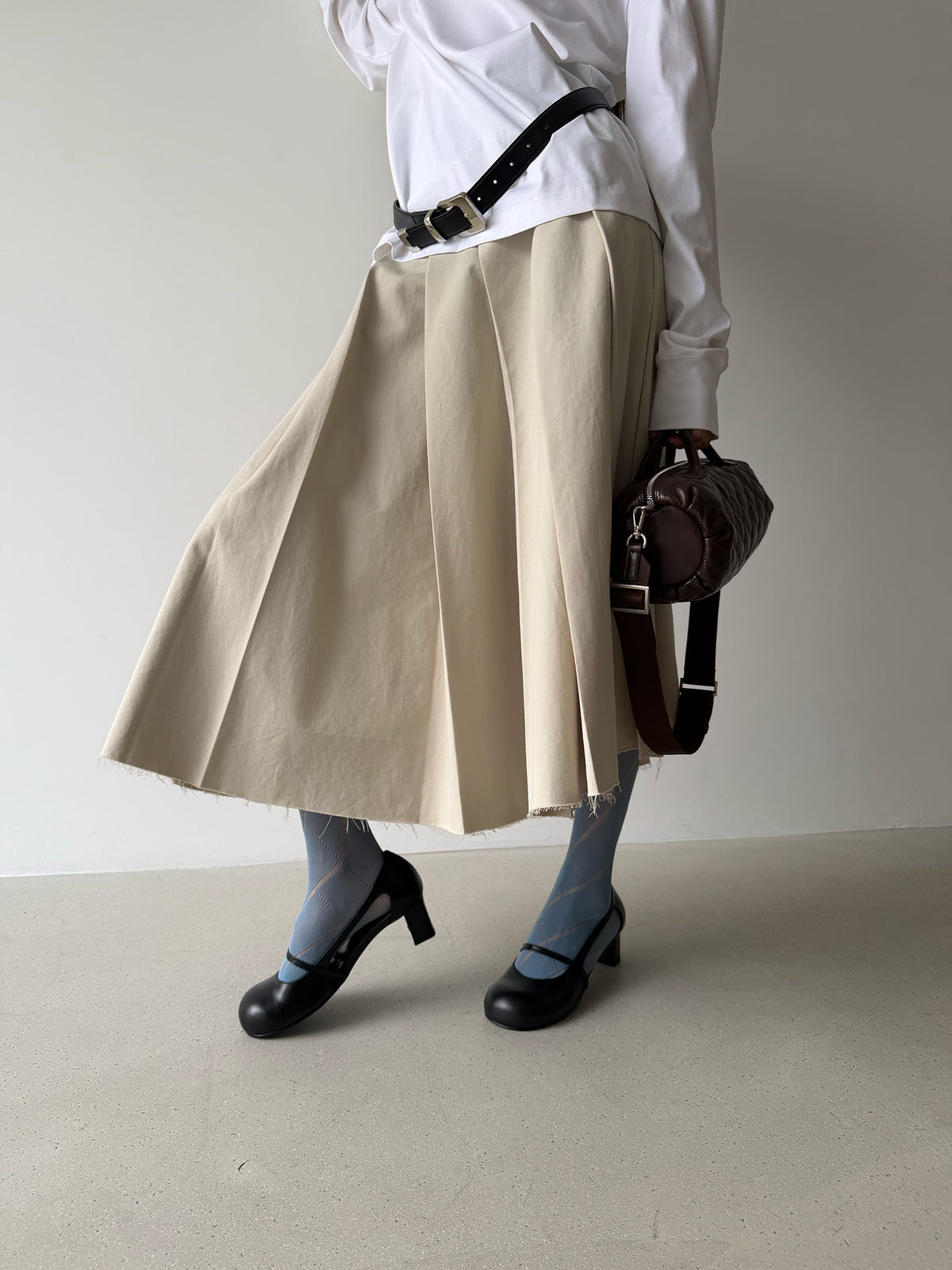 PAPEL SKIRT - EGG SHELL