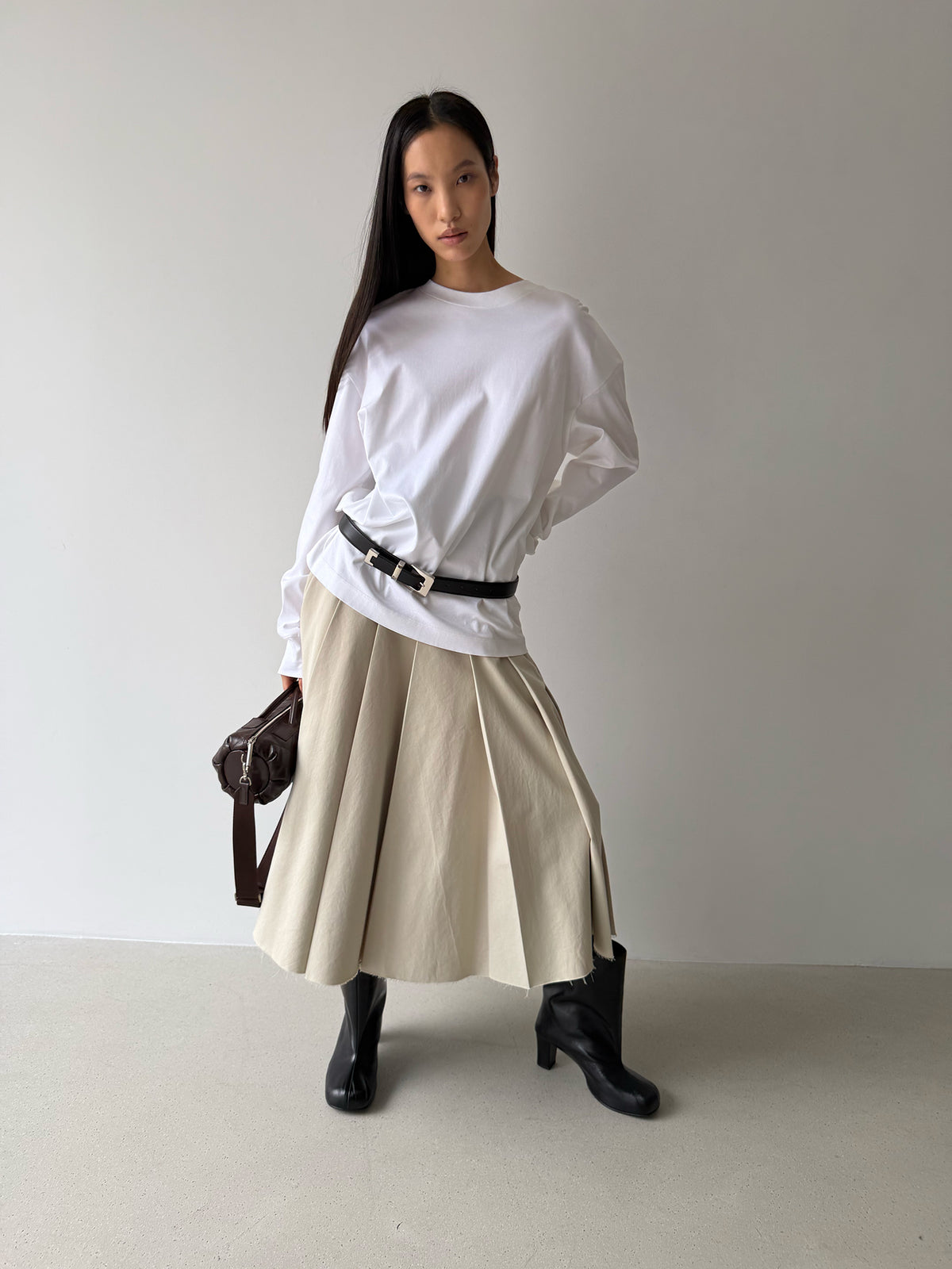 PAPEL SKIRT - EGG SHELL
