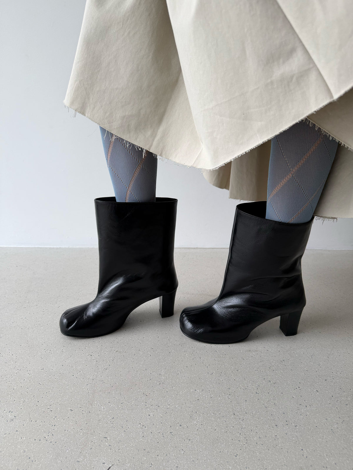 Urban Wide Ankle Boots - Black