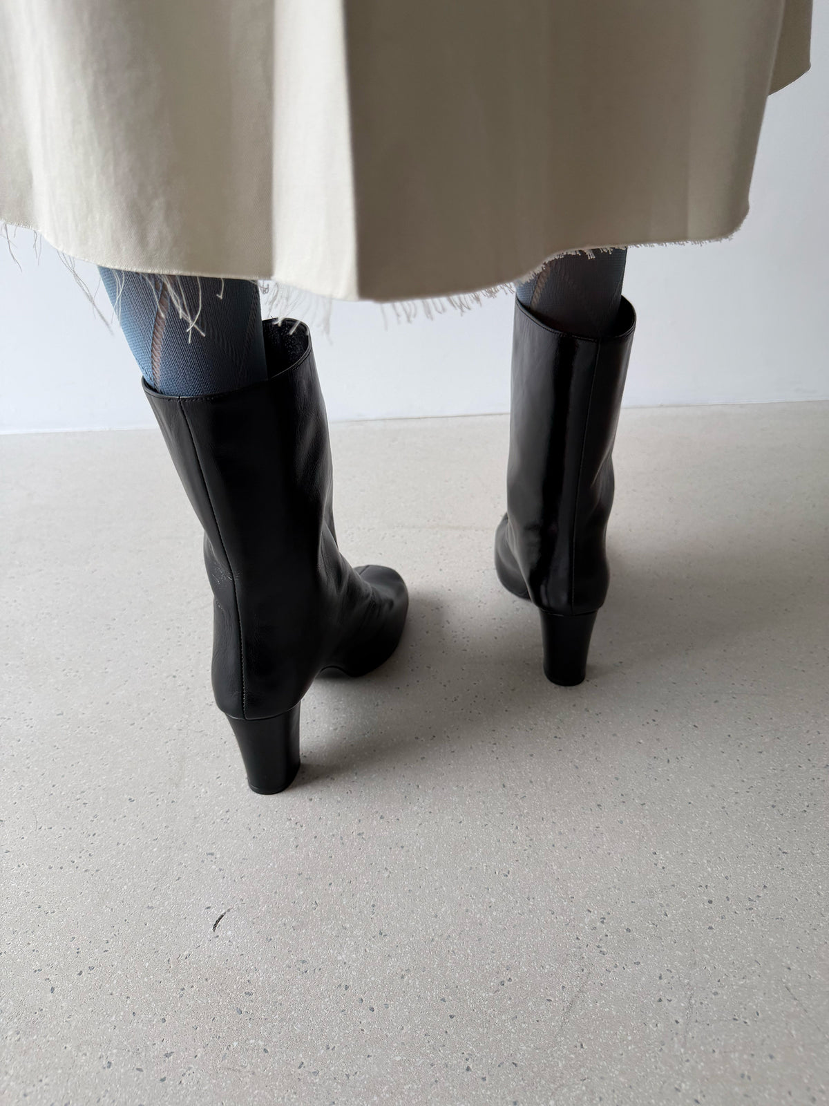 Urban Wide Ankle Boots - Black