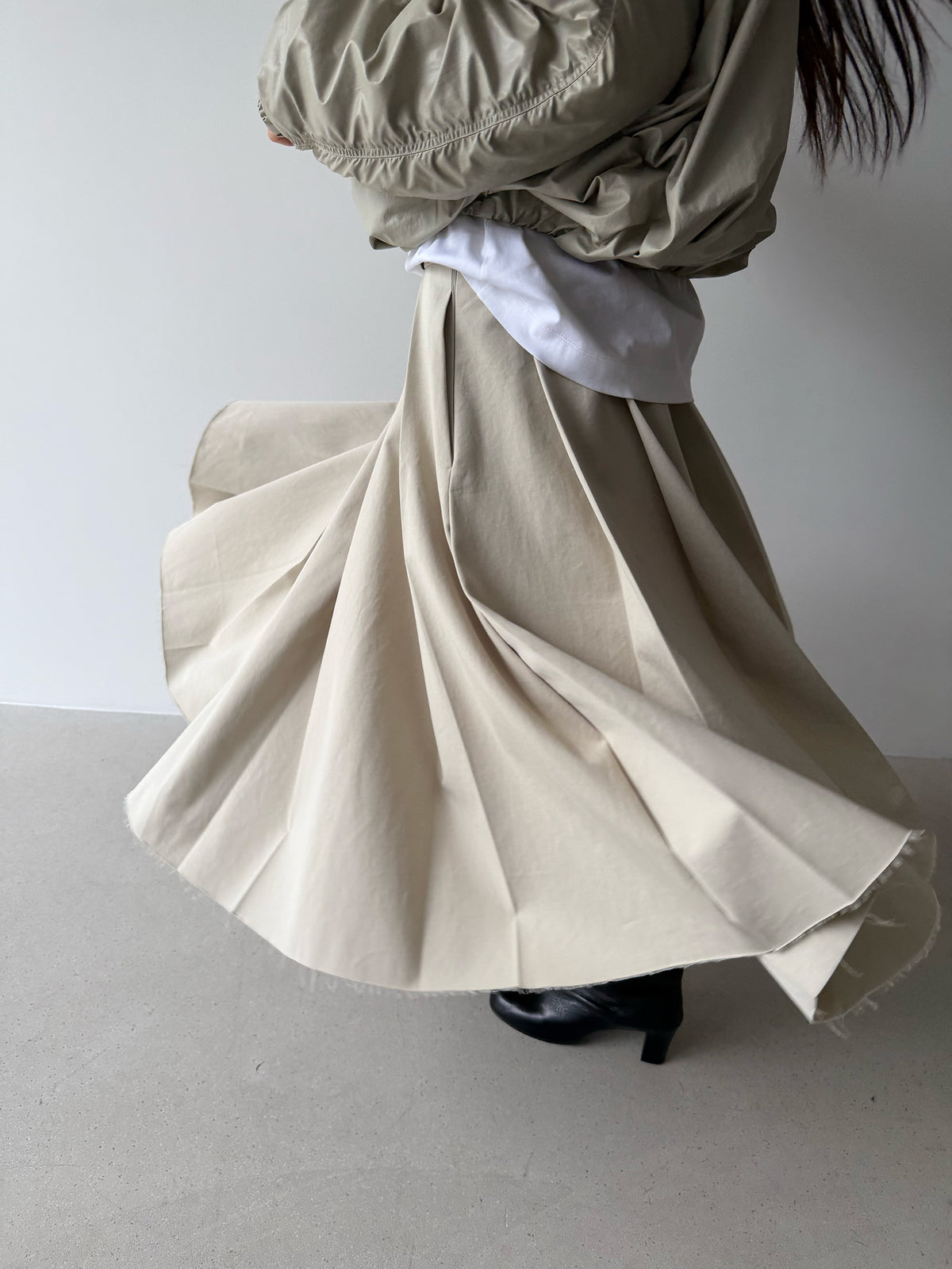PAPEL SKIRT - EGG SHELL