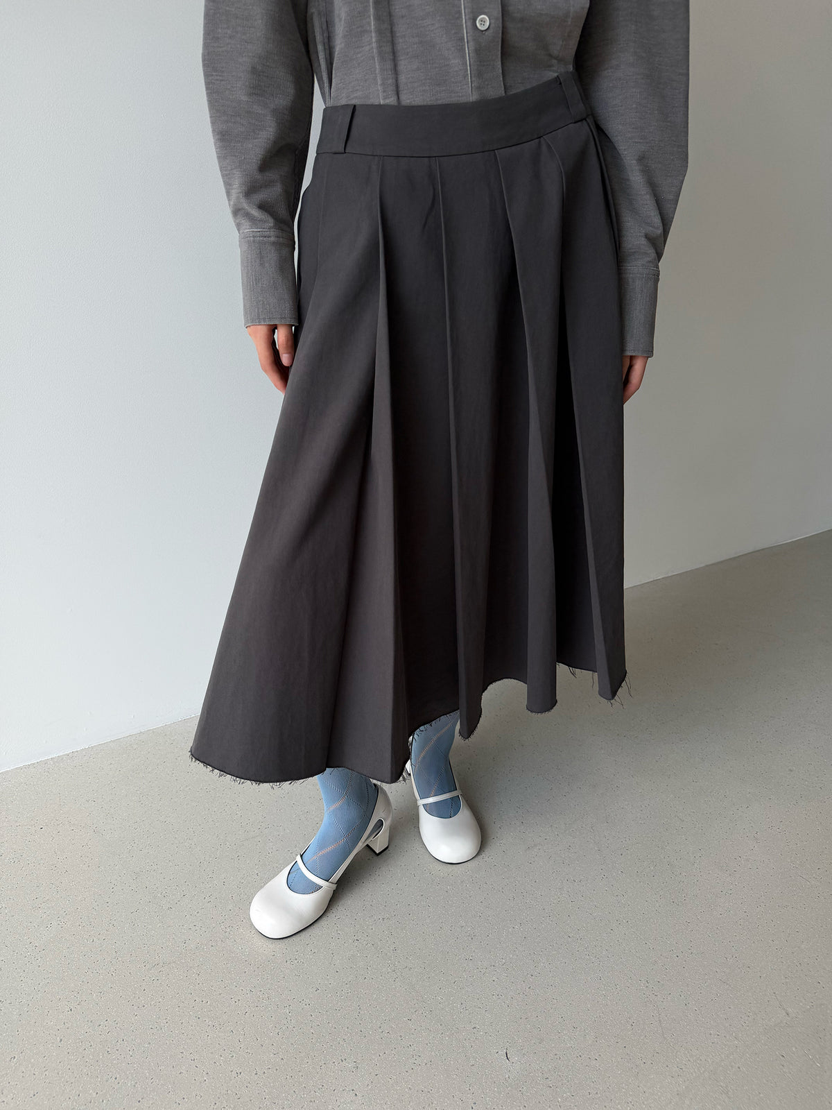 PAPEL SKIRT - DIM GREY