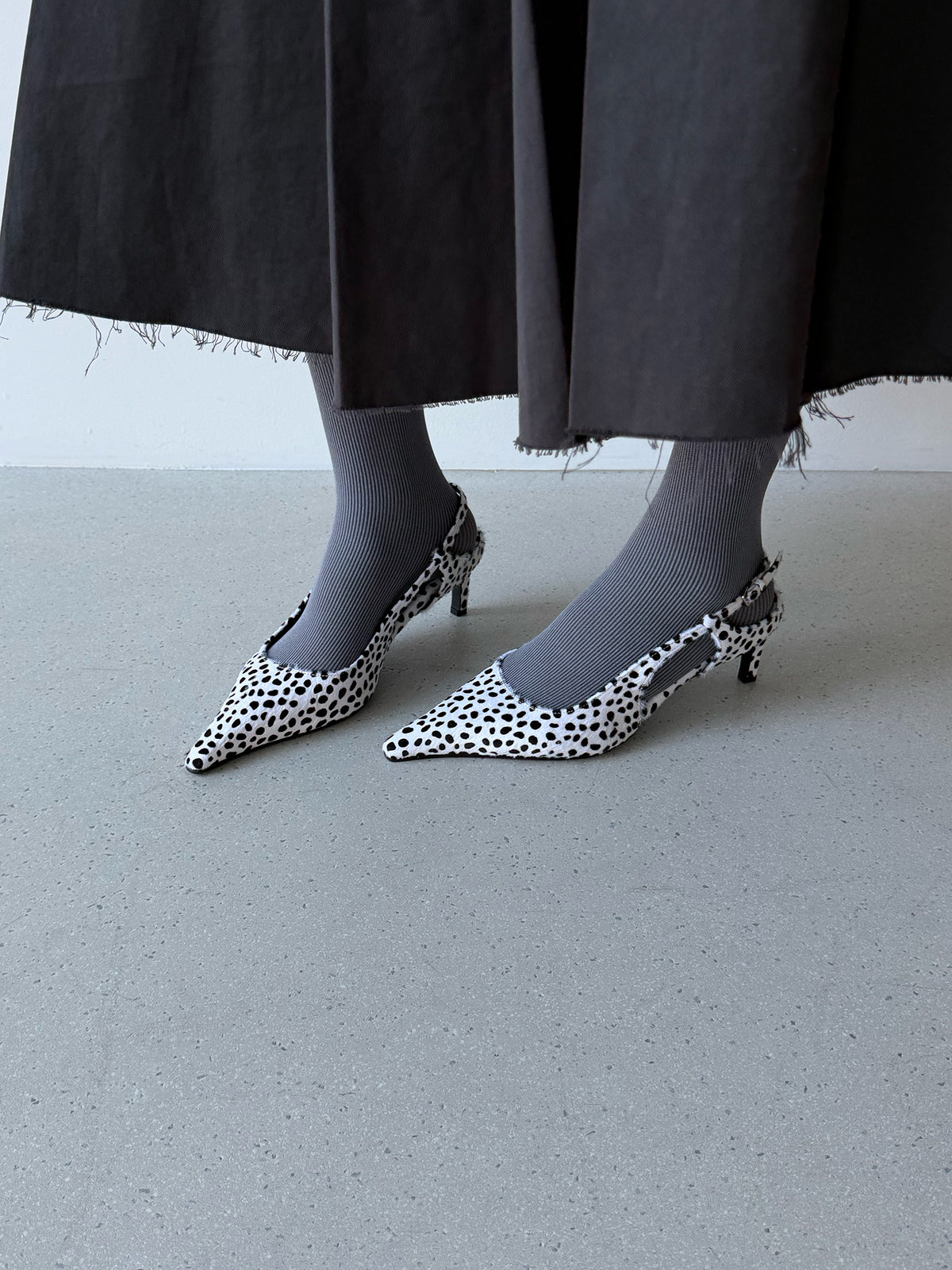 Lady Slingback Pumps - Dalmatian
