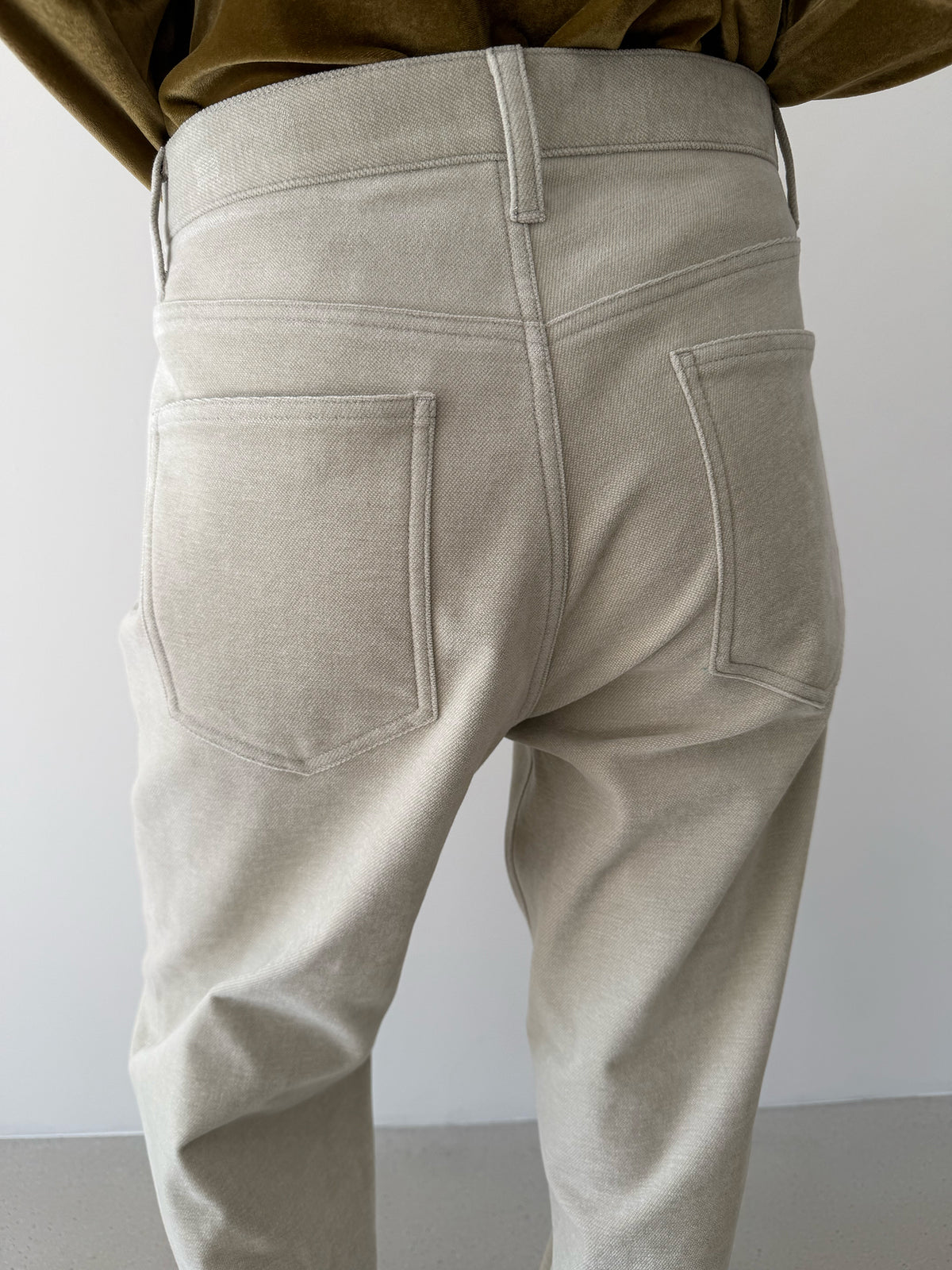 Mimic Denim Pants - Oat