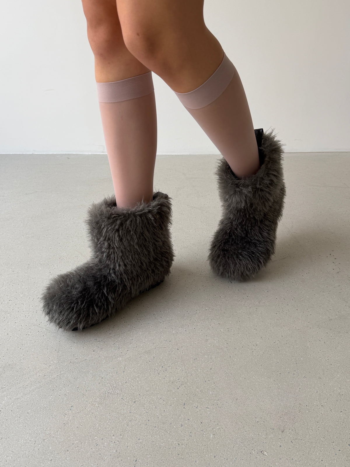 Apres Ankle Boots - Shearling Gray