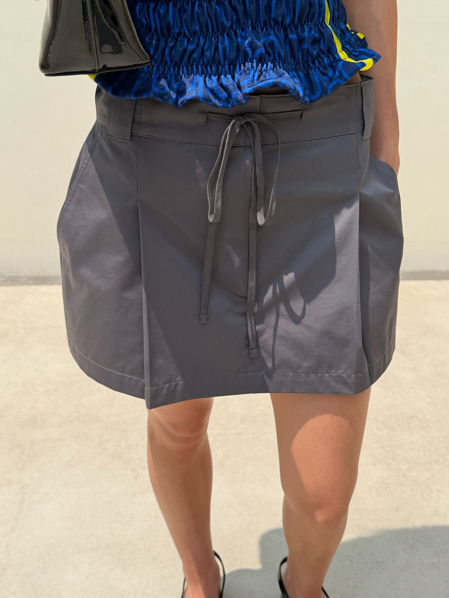 Scout Mini Skirt - Cadet Gray