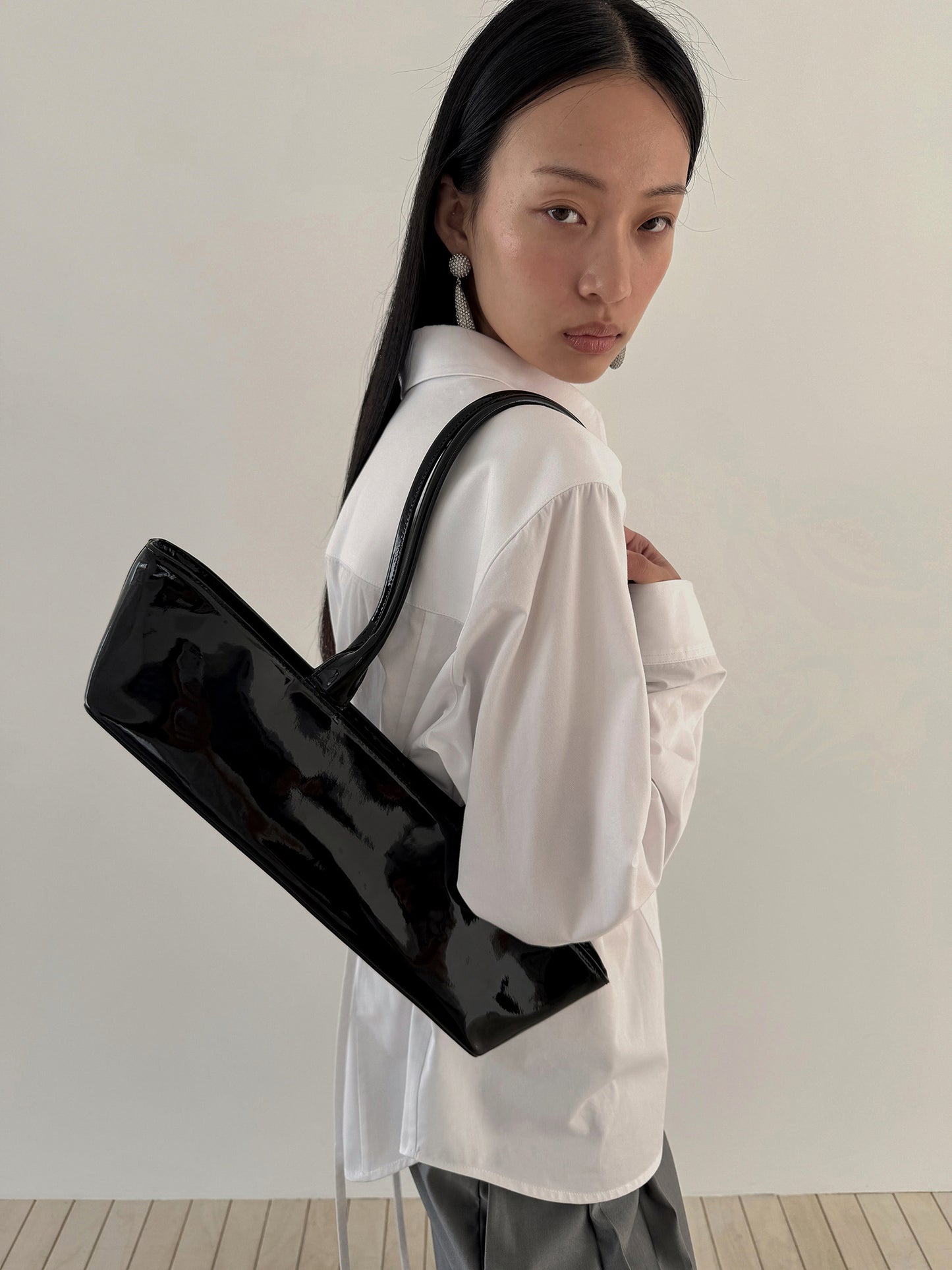 TIE BACK COTTON SHIRT - CLEAN WHITE