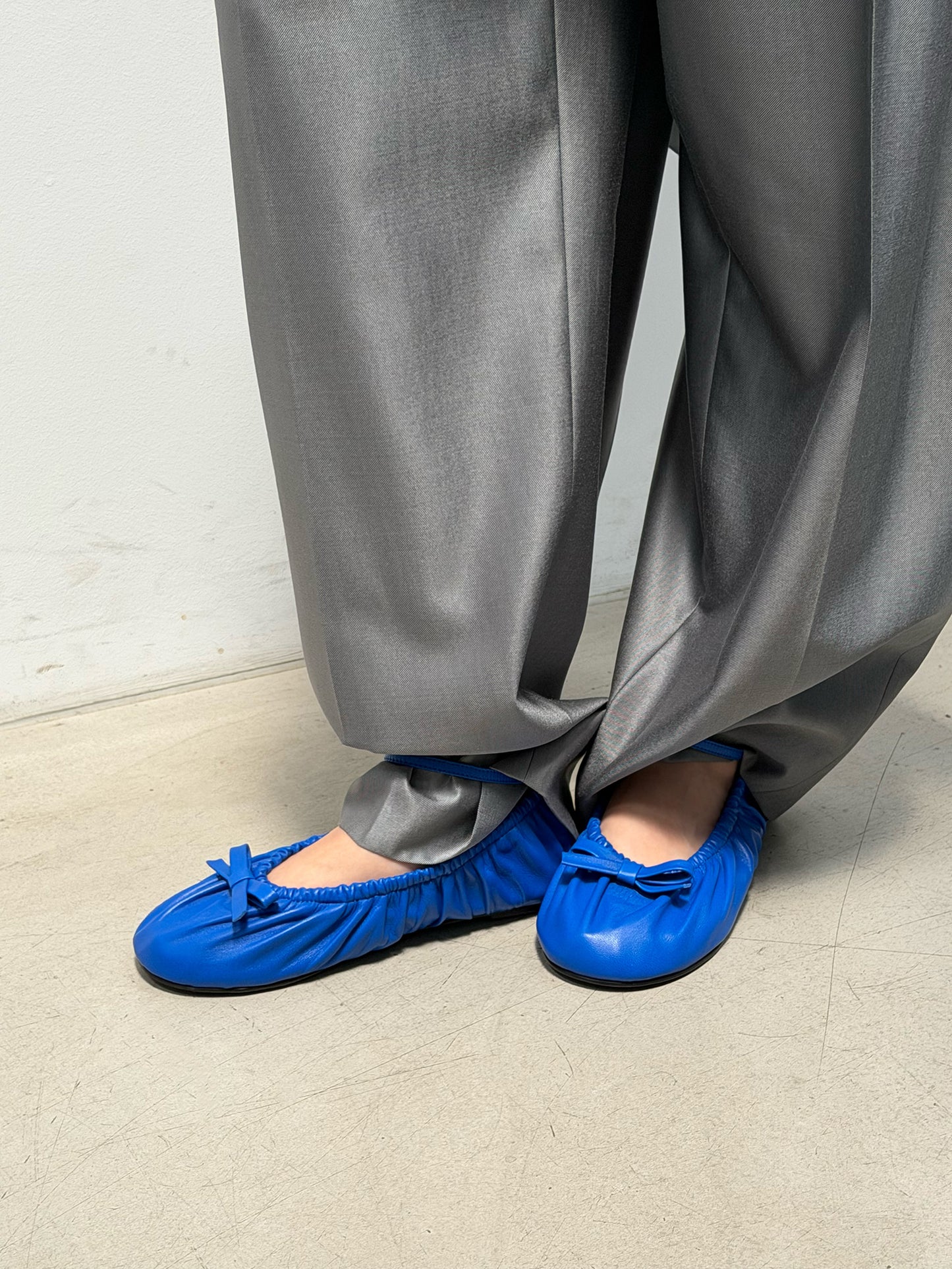 Bow Ballerina Flats - Renaissance Blue