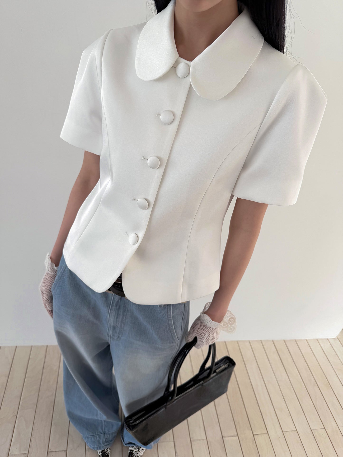 JULIETTE PUFF JACKET - PEARL