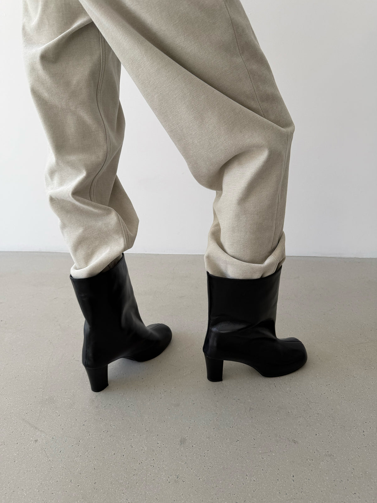 Urban Wide Ankle Boots - Black